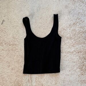 Club Monaco Black Scoop Tank Top - Women's